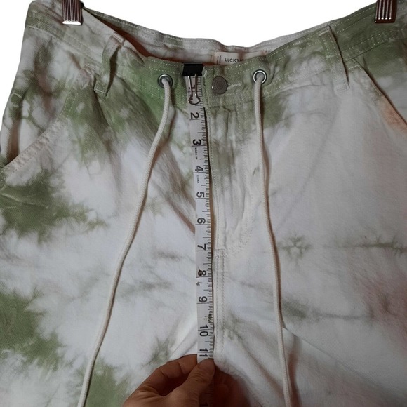 Lucky Brand High Rise Tie-Dye Jeans - Green and White - Picture 4 of 10